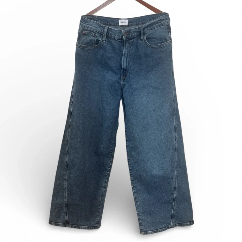 Hudson Jeans Jaime Blue Flare Wide-Leg Denim